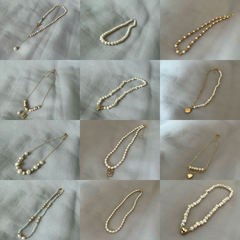 Multiple Styles Natural Freshw - Pearl Trim Chain recension och pris