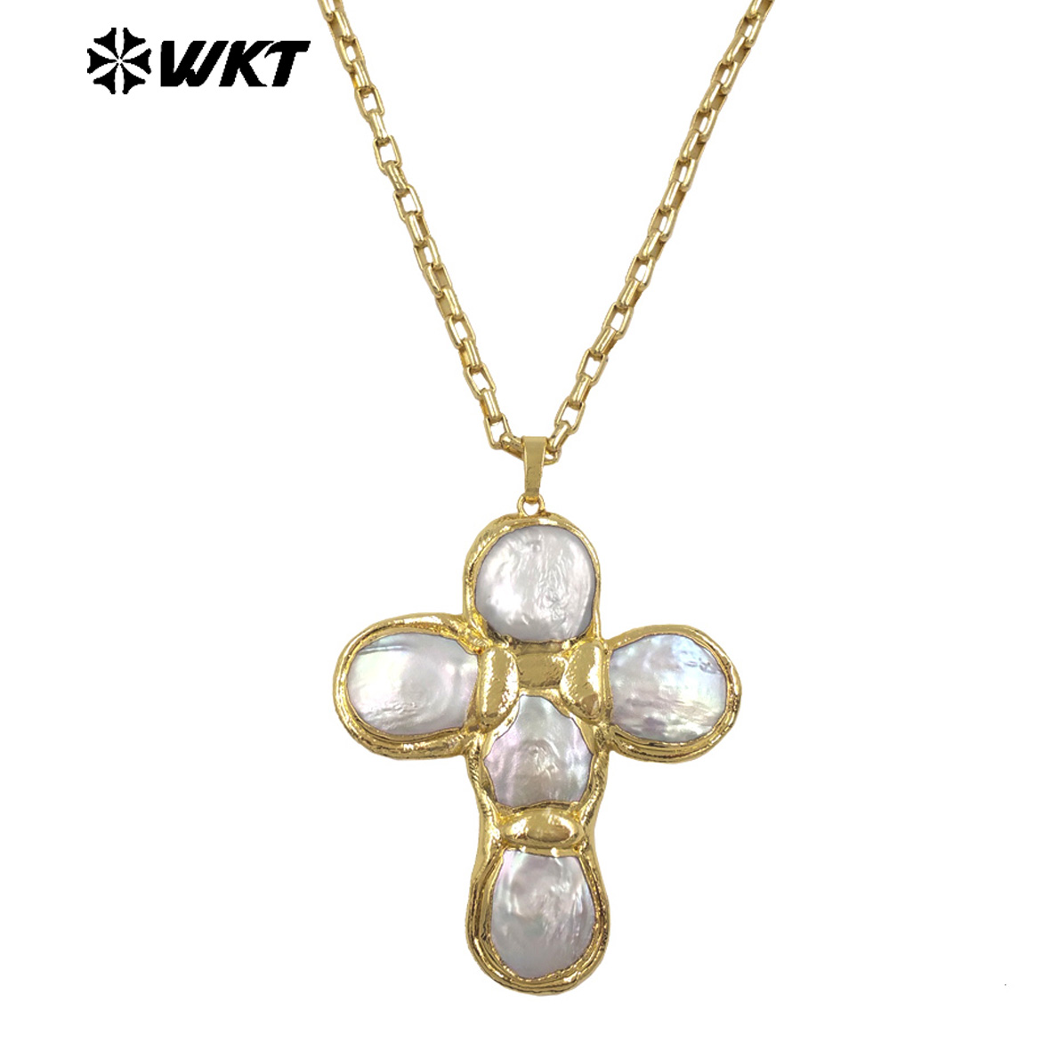 WT-JN349 Newest Design Natural - Pearl Trim Chain recension och pris